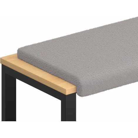 Maison Exclusive - Cuscino per panchina Tessuto Sherpa Grigio Chiaro (1/5)