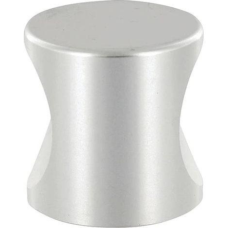 Bouton de Meuble Ø30mm - Poignée Idéale pour Tout Type de Meuble, Placard, Tiroir, Commode - Design Rond Contemporain Facile à Combiner - en Aluminium Robuste et Durable - Argent