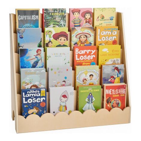Libreria per Bambini Frontale, Libreria per Bambini Porta Libri a (1/5)