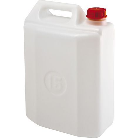 Tanica in PEHD per trasporto liquidi 15 litri - Bianco Neutro - Mobil Plastic