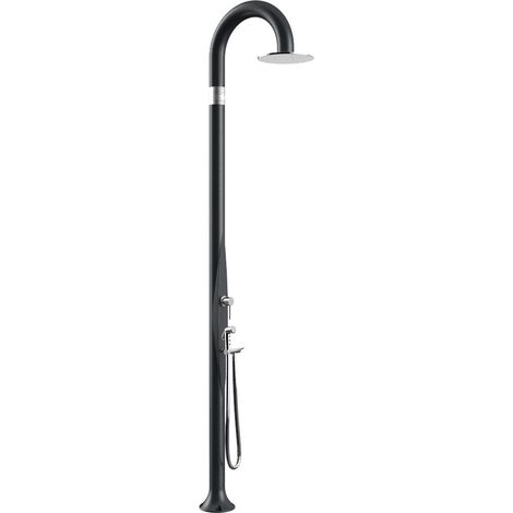 Doccia da Esterno Giardino Miscelatore e Doccetta Arkema Funny Yin Grigio Antracite (1/5)