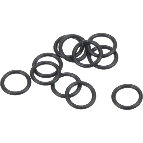 Joint Torique Nitrile Caoutchouc 7.5mm OD 5.5mm ID 1mm Largeur, 100 Pcs Métrique Scellage Joint pour Robinet Plomberie Automobile Réparation, Noire (1/5)