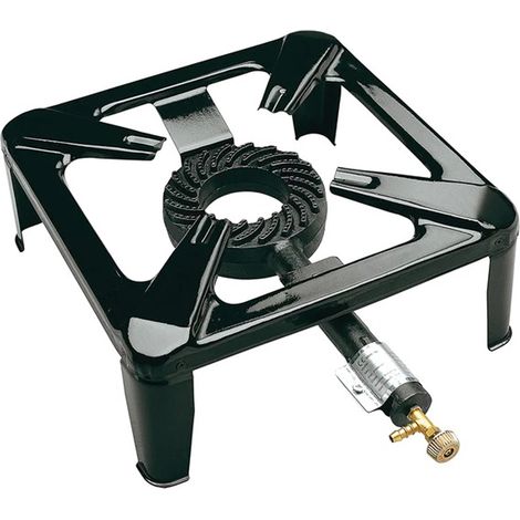 FORNELLONE FORNELLO A GAS 40X40cm VERNICIATO BRUCIATORE IN GHISA  EUROCAMPING (1/2)