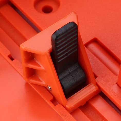 Boîte à onglets plastique avec scie à élaguer et serre-joint, outil de coupe bois 14 pouces pour bricolage
