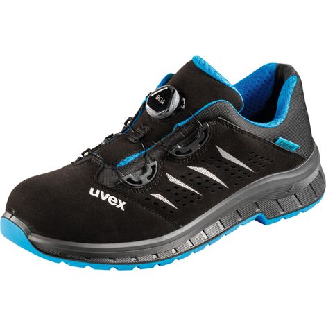 uvex Halbschuh schwarz/blau uvex 2 trend, S1P BOA, EU-Schuhgröße: 43 (1/7)