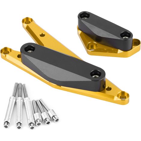 Lot Anti-Collision Moteur Barre Protection Cadre Slider Or pour Suzuki Bandit GSF1250 GSX1250FA (1/5)