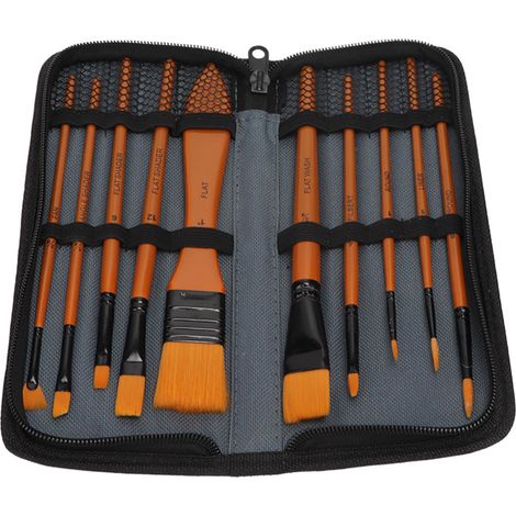 Ensemble de pinceaux et grattoirs, éponge, mélange de peinture, sac de rangement pour outils de peinture, pinceaux en nylon (1/5)