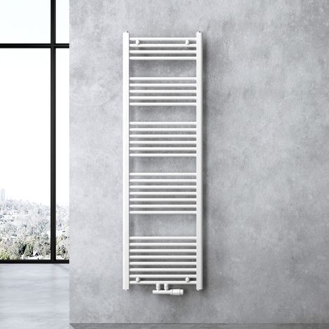 doporro Design Badheizung gerade 160x50cm Weiß Röhrenheizkörper Horizontal Mittelanschluss Bad-Heizkörper (1/5)