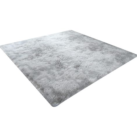 Tapis À Poils Longs - 60 x 120 cm - Gris - Pour Salon Salle À Manger Chambre Enfant Chambre À Coucher - 1 Pièce (1/5)