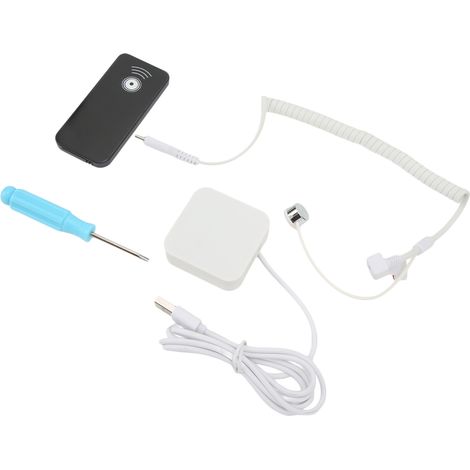 Présentoir antivol avec alarme, fonction de charge (100 dB), port micro USB pour téléphones portables, casques et lecteurs MP4. (1/5)