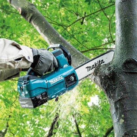 Makita – Tronçonneuse à batterie 18V 25 cm – Moteur Brushless – Coupe nette pour bois dur – Poids 3.5 kg - DUC254Z
