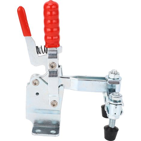 Pince à genouillère verticale à double tête et double poignée, force de serrage 227 kg, ouverture rapide, pour machines vibrantes (1/5)