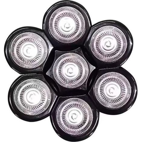 Tête Rasoir 7 têtes faciles à Installer.Rasoir électrique Flottant Barbe Tondeuse à Cheveux (1/3)