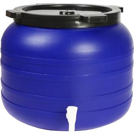 Fusto rotondo in plastica da 100 litri con rubinetto - SU-B-100L+KR (1/3)