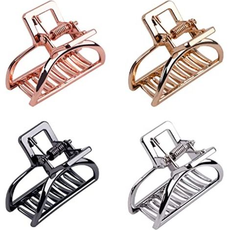 Beyamis Épingles cheveux métal – 4cm, noir/argent/or/or rose, femme (1/5)