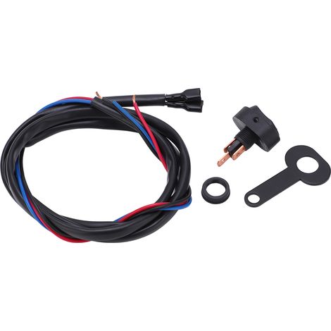 Phare LED Moto Feu Antibrouillard Interrupteur Bascule Rond Indicateur Rouge pour Scooters Voitures Bateaux Support 5.6cm (1/5)