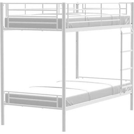 Gpasplus Abby Etagenbett Metall Weiß 2x90x190 cm (1/3)