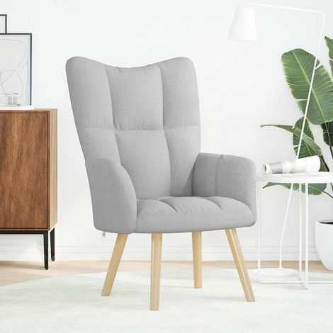 Chaise de salon,Chaise de relaxation gris nuage tissu CFW86998 (1/5)