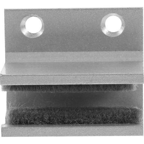 Guide Inférieur pour Porte de Coulissante en Verre, Butée de Porte Fixe en Alliage d'Aluminium, Modèle Court, Accessoire pour Salle de Bain, Pièce de Rechange Solide et Résistante (1/5)