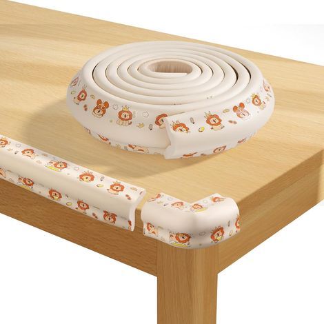 Protection d'Angles Et Rebords pour Bébé Épaissie de 1cm Protections Coin de Table pour Bébé pour Meubles & Lit Bébé  2M (1/5)