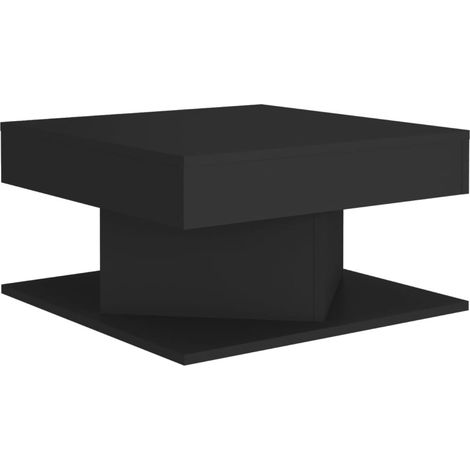 Maison Exclusive - Couchtisch Schwarz 57x57x30 cm Holzwerkstoff
