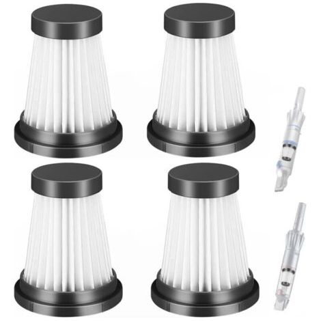 Lot de 4 filtres HEPA de rechange pour aspirateur sans fil pour Moosoo K12 K12 Pro K13, pour Genius Invictus One 1.0 X7 / 2.0, pour Foxnovo 13KPA accessoires de filtre pour aspirateur à main (1/5)