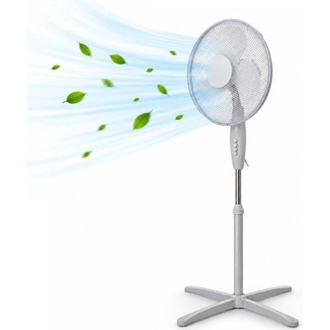 Ventilateur sur pied - Sans marque - 40W - 40 cm - 3 vitesses - Oscillation (1/5)
