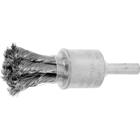 Lessmann Gezopfte Pinselbürste INOX-Draht, Bürsten-⌀xBorstenstärke: 19X0,15 mm