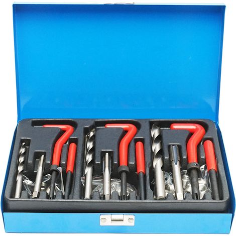 Set per la riparazione di filetti M6, M8, M10, 88 pezzi, Breckner Germany. (1/5)