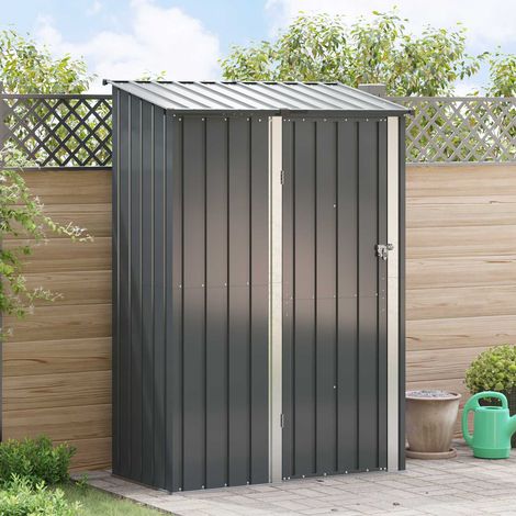 Gartenhütten Anthrazit 140,5 x 74 x 200 cm Metall