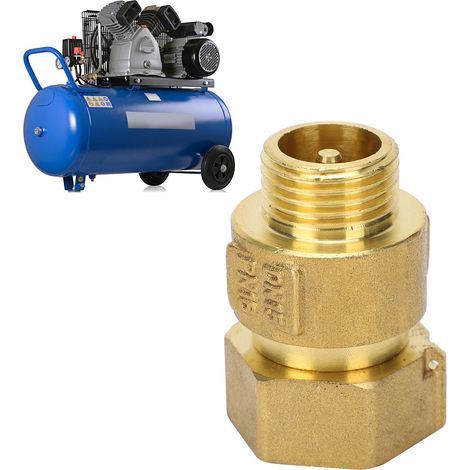 Teleskopierbares Rückschlagventil aus Messing für Wasserzähler, Front-Rückschlagventil aus Vollkupfer für Wasserzähler DN15X20 (1/5)