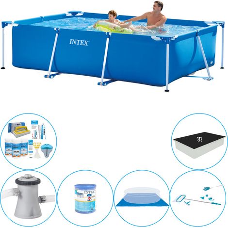 Intex Piscine Tubulaire Rectangulaire - 260x160x65 cm - 6-pièces S20036 (1/5)