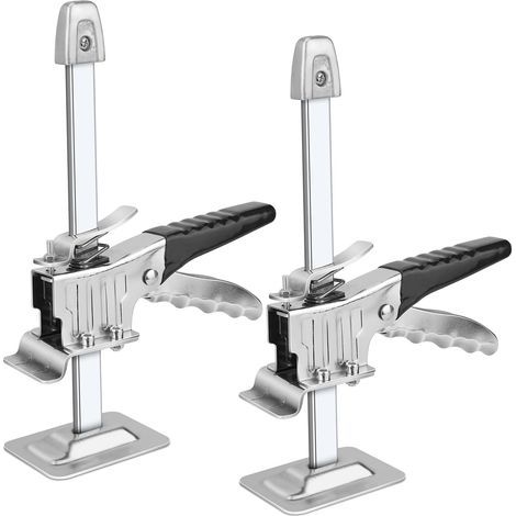 Lève-Plaques Manuel,Cric Manuel Meuble Panneau Porte Outils de Levage,Labor Saving Leve Meuble Cric Outil Plaquiste Capacité, Aluminium (1/5)