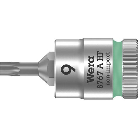 Wera, 'Wera 05003360001 8767 A HF Torx douille-embout Zyklop innesto a bloccaggio rapido 1/4 con funzione di ritenuta, verde, 05003361001