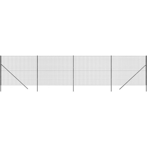 Maison Exclusive - Maschendrahtzaun Anthrazit 1,8x10 m Verzinkter