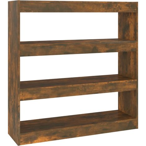 Maison Exclusive - Bücherregal/Raumteiler Räuchereiche 100x30x103