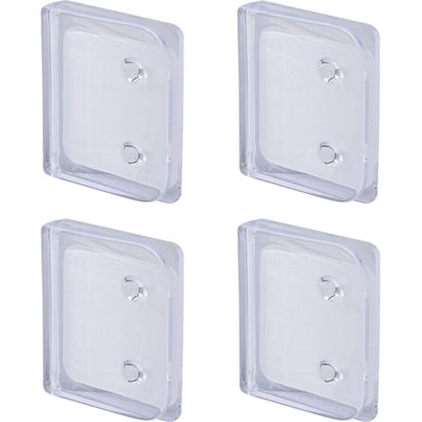 4 Pièces Clips de Rideau de Douche Autocollants, Protection Anti-éclaboussures Clips, Clips de Protection pour Douche sans perçage pour Tenir Le Rideau de Douche et Le Rideau (1/5)