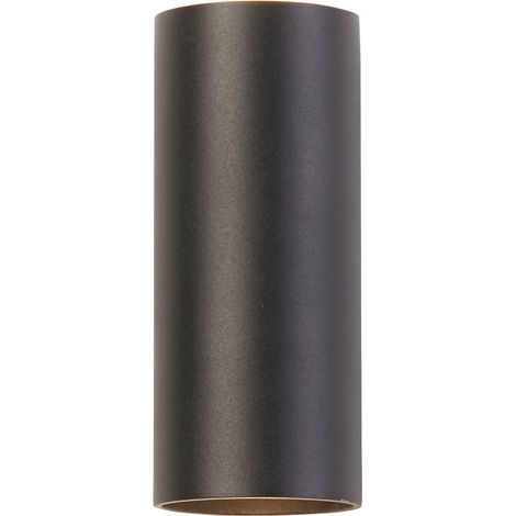 Searchlight Cyls Applique murale cylindrique à éclairage haut et bas, noire, 2 x GU10 (1/5)