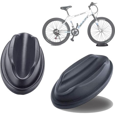 Fahrrad-Vorderradstütze (2 Stück) für Heimtrainer, Radstabilisator-Unterstützung zur Unterstützung stabilisierender Unterstützung für Indoor-Fahrradtraining und stationäres Fahrrad