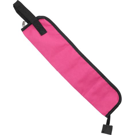 Étui à baguettes de batterie portable en toile Oxford, poches de rangement multiples, pochettes de transport, couleur rouge rosé (1/5)