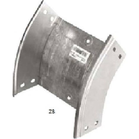 Curva discesa 45 passerella portacavi acciaio zincato sati cd45 s5 h80 b150 1041503