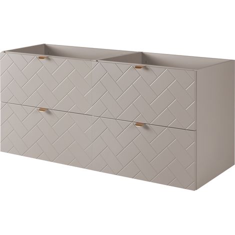 Mobile da bagno, Cashmere, 120 x 57 x 46 cm, Maniglie Dorate (1/4)