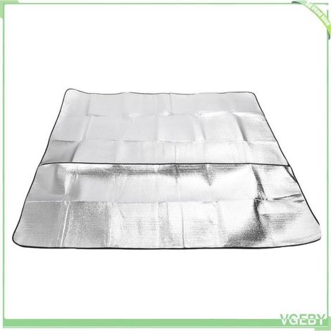 Tapis de pique-nique - FAFEICY - 240 x 240 cm - Aluminium - Résistant à l'humidité - Léger (1/4)