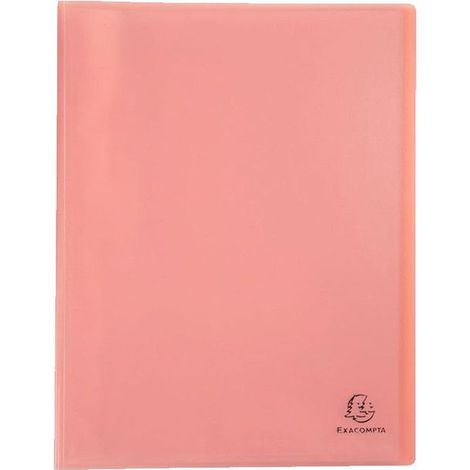 Protège-documents A4 - EXACOMPTA - Chromaline pastel - Couleur corail - 80 vues - Design élégant (1/3)
