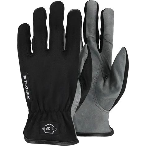 Arbeitshandschuhe Tegera 6614 Leder öl wasserfest 6 Paar