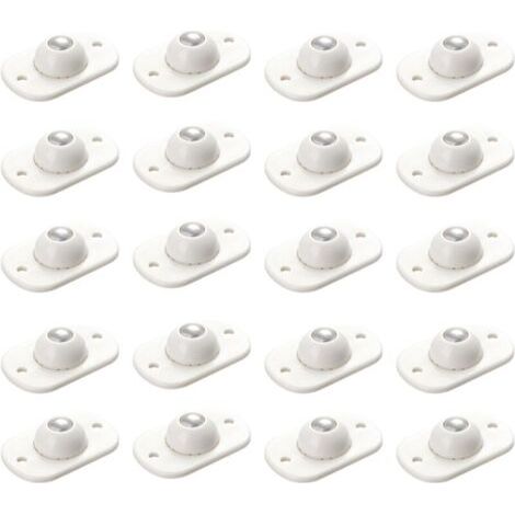 20 Stück selbstklebende Universalrollen, Möbelrollen, Containerrollen, Mini-Möbelräder aus Kunststoff, geeignet für verschiedene Möbel und Container MUMU