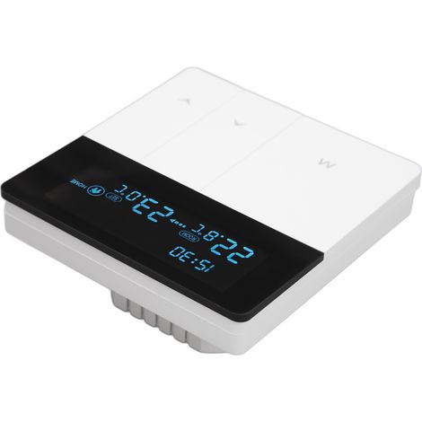 Thermostat numérique intelligent avec écran LCD, contrôle par application, thermostat de chauffage électrique programmable NTC, régulateur de température AC90V-240V (1/5)