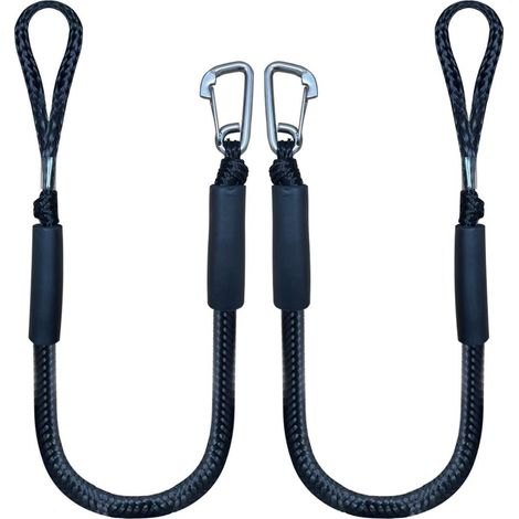 Stück – Bootsseil – Festmacherleine für Boote – Flexibel – Bungee-Festmacherleine mit Haken – Festmacherleine für Boote – Bootsausrüstung (1/5)