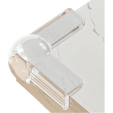 Protège-Angles bébé pour Meubles, 12 pièces protège-Coins en Caoutchouc Auto-adhésif, Protections d'angles Transparentes pour Table et Coins bébé