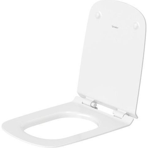DU WC-Sitz DuraStyle mit SoftClose Schar niere edelstahl, lang, weiß